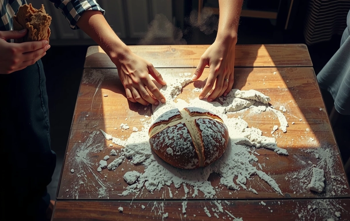 Közösségi sütés pillanatképe